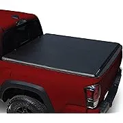 LEER ROLLITUP | Fits 2016-2023 Toyota Tacoma with 5’2" Bed with Track (Short Bed) | Soft Roll Up Truck Bed Tonneau Cover | 4R286 | Low-Profile, Easy 15-Minute Install - Fits Trail Edition (Black)