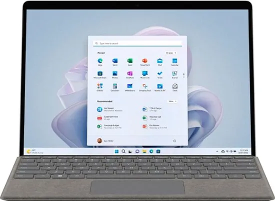 Microsoft Surface Pro 9 (2022), 13" 2-in-1 Tablet & Laptop, 5G Connectivity, Thin & Lightweight, Faster SQ3 Processor for Multi-Tasking, 8GB RAM, 128GB Storage with Windows 11, Platinum