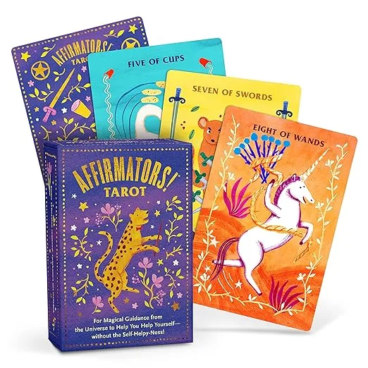 Affirmators! Tarot Cards Deck - Daily Affirmation Tarot Cards with Positive Affirmations For Magical Guidance from the Universe to Help You Help Yourself without the Self-Helpy-Ness 