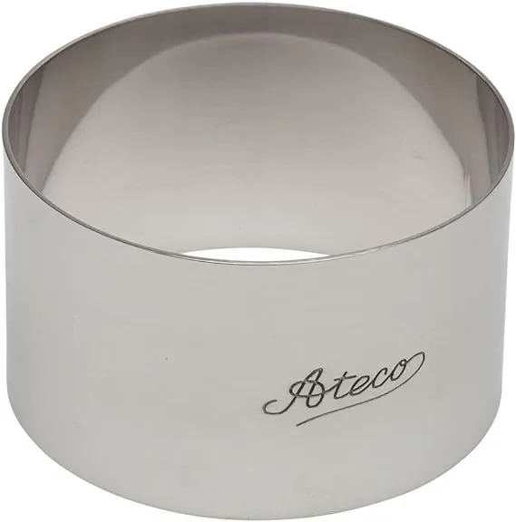 Ateco 4901 Stainless Steel Round Form, 3-Inch by 1.75-Inch