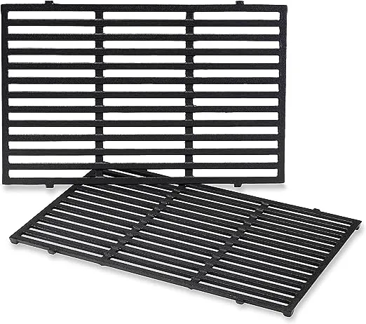 Weber 7524 2 Pack Porcelain Enameled Cast Iron Cooking Grates for Genesis E & S