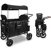 Wonderfold W4 Luxe Quad Stroller Wagon 4 Seater - Black Camo