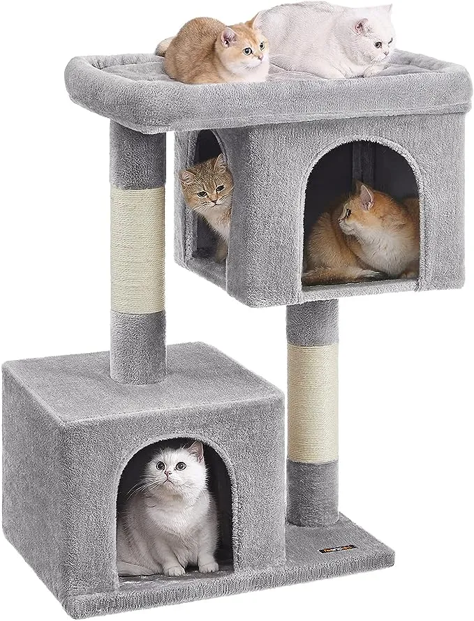 Feandrea 39.8-Inch Cat Tree Smoky Gray