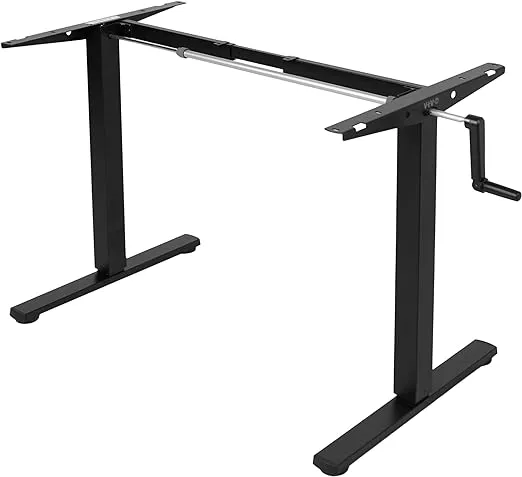 VIVO DESK-M051C COMPACT CRANK HEIGHT ADJUSTABLE DESK FRAME