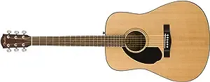 Fender Classic Design CD-60S Left Handed Dreadnought Acoustic Guitar, Walnut Fingerboard, Natural