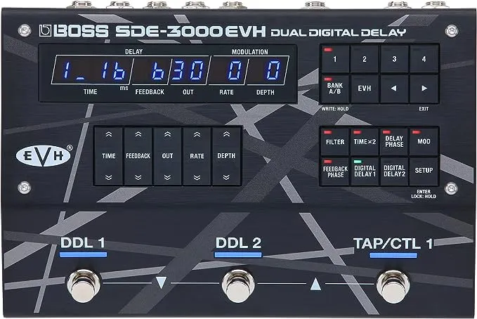 Boss SDE-3000EVH Dual Digital Delay Pedal