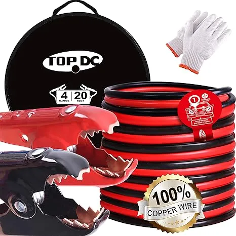 TOPDC Battery Jumper Cables