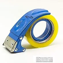 PROSUN Metal Handheld 2 Inch Tape Gun Dispenser Packing Packaging Sealing Cutter Blue