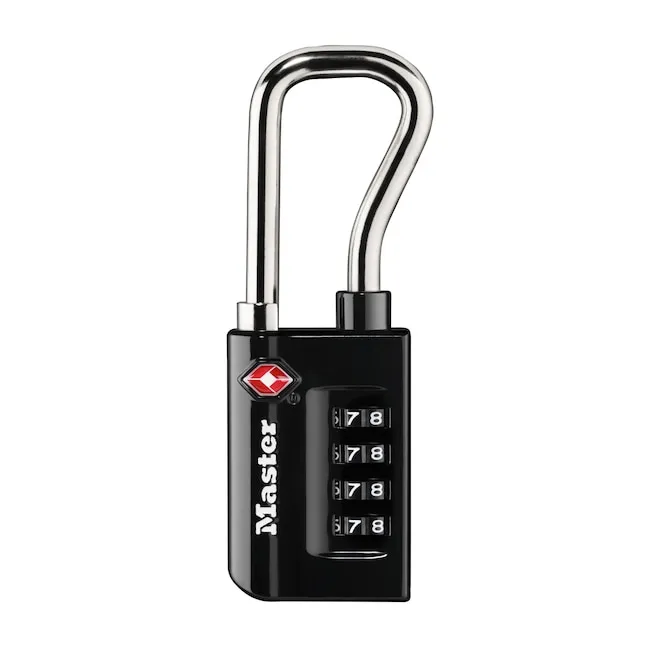 NEW Master Lock 1.31 in. 4-Dial Combination Steel Luggage Lock TSA Accepted