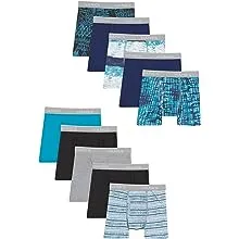 Hanes Boys Underwear, 10 Pack Tagless ComfortFlex Waistband Boxer Brief Sizes S-XXL