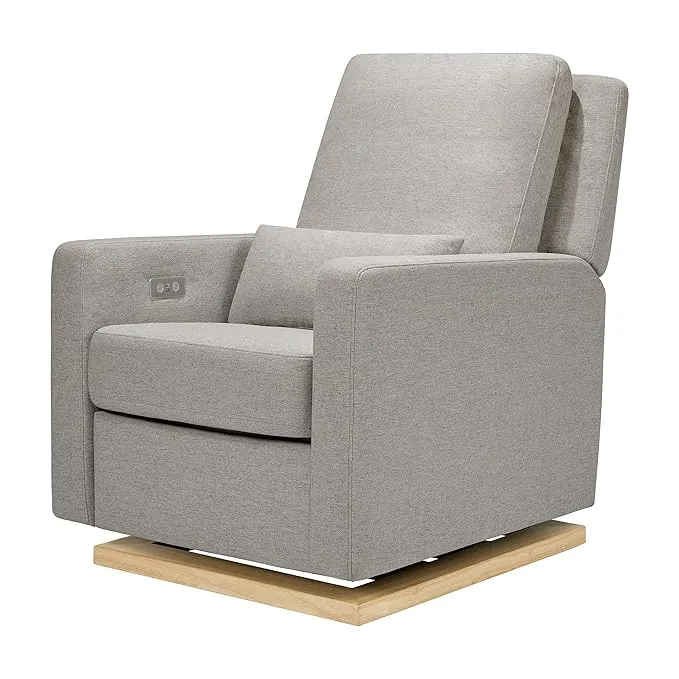 Babyletto Sigi Electronic Recliner and Glider in Eco Performance Fabric with USB Port