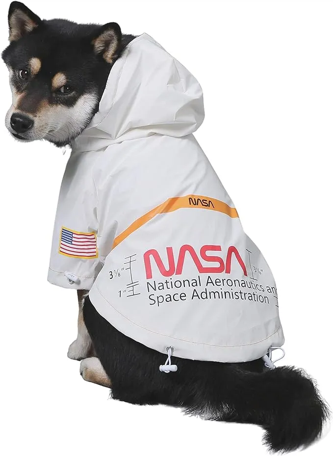 ChoChoCho NASA Dog Raincoats Reflective Rain Jacket Water Proof Dog NASA Cost...