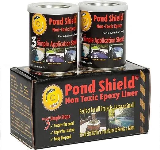 Pond Armor Pond Shield Non-Toxic Epoxy Sealer 1.5 Quart Kit, TAN