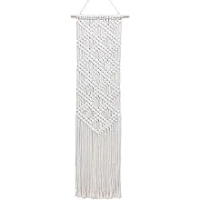 Ebristar Macrame Wall Hanging - Boho Chic Handmade Woven Tapestry - Off-White