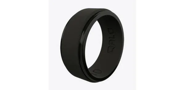 Step Edge Men's Polished Silicone Ring