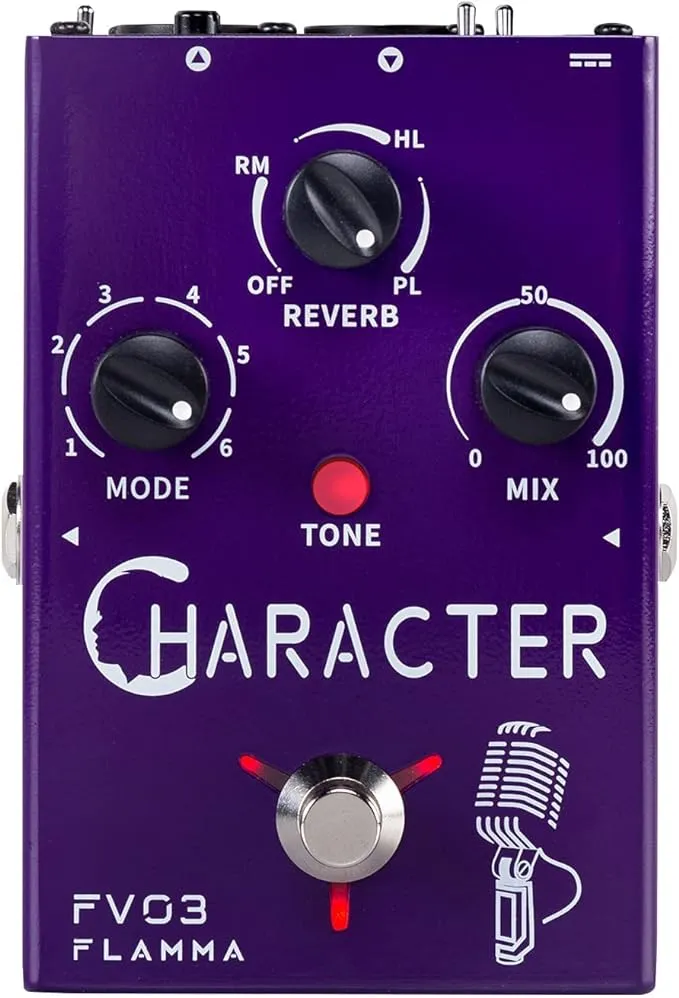 FV03 Character Vocal Effects Processor 6 Character Modes with Reverb Effects