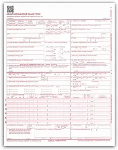 NEW CMS 1500 Claim Forms - HCFA (Version 02/12) (100 Sheets)