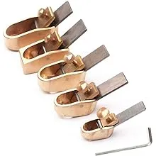 5 PCS Micro Bronze Violin Thumb Planer Set 8-16 Mm Blade Width