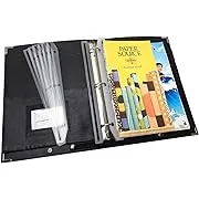 MSP Professional 3 Rings Portfolio Organizer, Music Choral Folder with, Handle, Detachable Strap and Bonus Item: Plastic Strip Magazine Holders- Black (MSP-210S) (MSP-210S _ 9.5" x 12.5")MSP Professional 3 Rings Portfolio Organizer, Music Choral Folder w