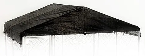 "Lucky Dog 10'W x 10'L Replacement Kennel Cover (Black)"