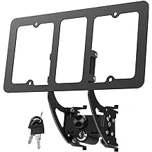 The Original Lockable License Plate Holder for 2017-2023 Tesla Model 3, Front License Plate Bracket Mounting Kit with Anti-Theft Features, No Adhesives License Frame (Streamlined Gen2 Design)