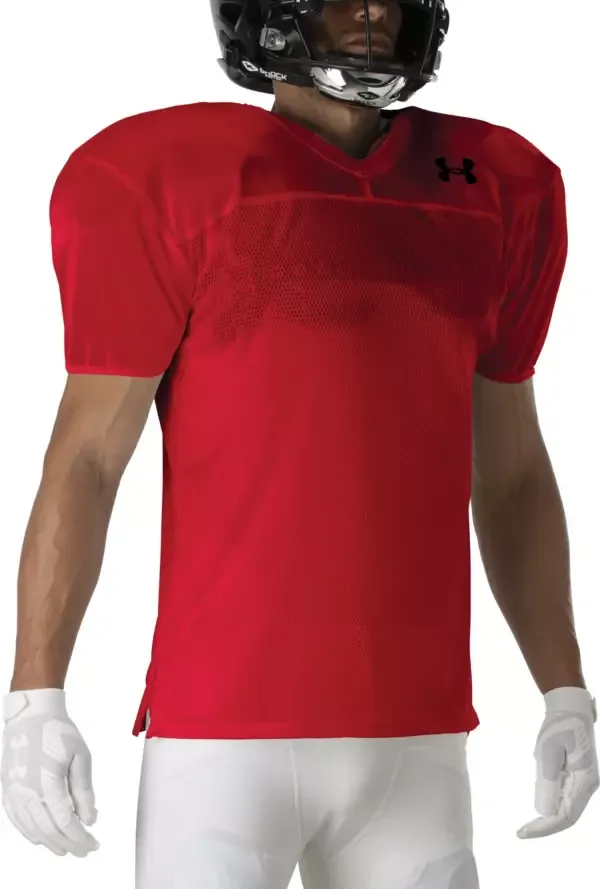 Under Armour Youth Practice Jersey, Small, Red