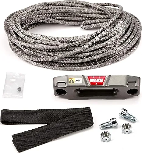 WARN 100969 Accessory Kit - Epic Synthetic Rope for ATV and UTV Winch: 3/16" x 50'