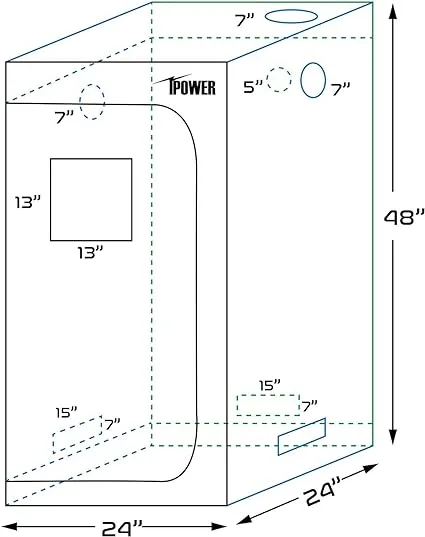 Grow Tent 24"X24"X36"