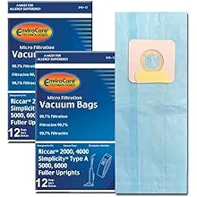 EnviroCare Replacement Micro Filtration Vacuum Cleaner Bags made to fit Riccar 2000, 4000 and Vibrance Series. Simplicity 5000, 6000 and Symmetry Type A 24 Bags