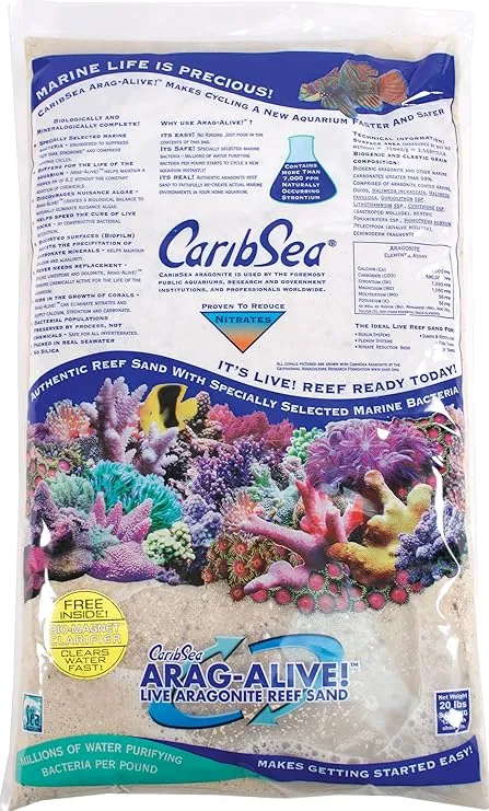 CaribSea Arag-Alive! Live Reef Sand