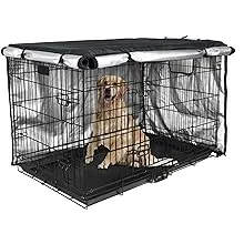 Dog Crate Cover 36 inch - Double Door Dog Kennel Indoor Waterproof Dog Kennel...