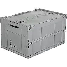 Mount-It! Collapsible Plastic Storage Crate