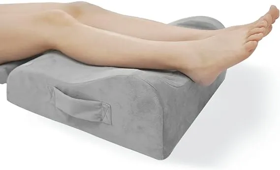 LightEase Leg Elevation Pillow, Memory Foam Leg Elevating Support Wedge Pillow for Sleeping, Reading, Rest, Surgery, Injury, Relieve Back Hip Knee Pain, Improve Blood Circulation, Reduce SwellingLightEase Leg Elevation Pillow, Memory Foam Leg Elevating…