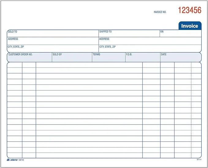 Adams 2- Part Carbonless Spiral Book