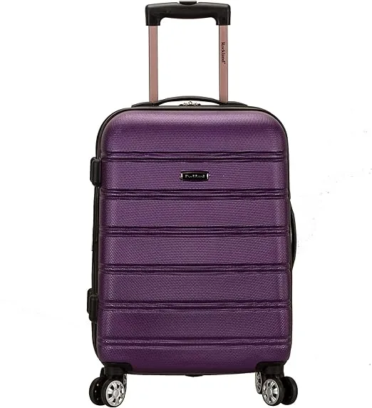 Rockland Melbourne 20" Expandable Carry-On - Purple