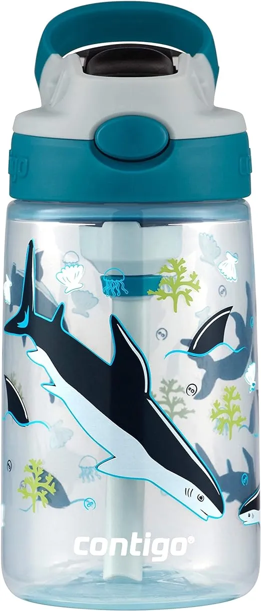 Contigo 14oz Kids Water Bottle with Redesigned Autospout Straw Gummy