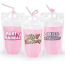 xo Fetti Bachelorette Party Drink Pouches 16 count Bachelorette Party Cups