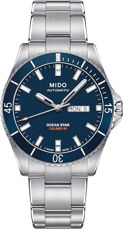 Mido Men's M026.430.11.041.00 Ocean Star Analog Automatic Blue / Silver Stainless Steel Watch