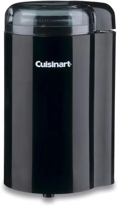 Cuisinart DCG-20BKN Coffee Grinder, 2.5 oz Hopper, 130 W, Stainless Steel, Black