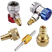 Lichamp Car A/C R1234yf R134a Adapters, AC R134 R1234 R 134a 1234YF Quick Couplers Connectors Kit