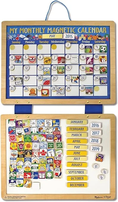 Melissa &amp; Doug Magnetic Monthly Calendar. in GREAT CONDITION