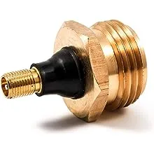 Blow Out Plug with Schrader Valve - Brass (Eng/Fr)