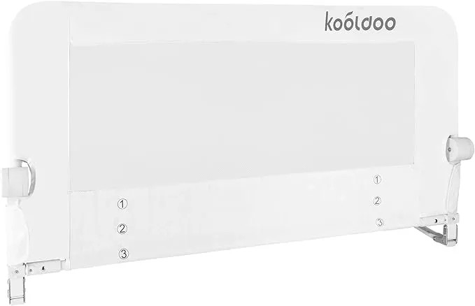 KOOLDOO 51 Inches Fold Down Toddlers Safety Bed Rail Children Bed Guard with NBR ...