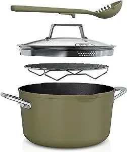 Ninja™ Foodi™ NeverStick® Premium Set PossiblePot™ Set 7-quart Olive Green