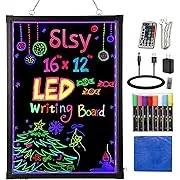  Illuminated LED Message Writing Board, 16&#034;X12&#034; Erasable Neon 16&#039;&#039; X 12&#039;&#039;