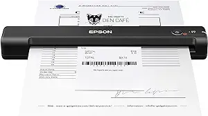 Epson Workforce ES-55R Mobile Receipt and Document Scanner with Receipt Management Software for PC and Mac