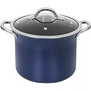 Concord Cookware Concord Sapphire Nonstick 7 Quart Stock Pot Cookware Set (Induction Compatible)Blue