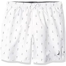 Nautica Men's Standard Quick Dry All Over Classic Anchor Print Swim Trunk