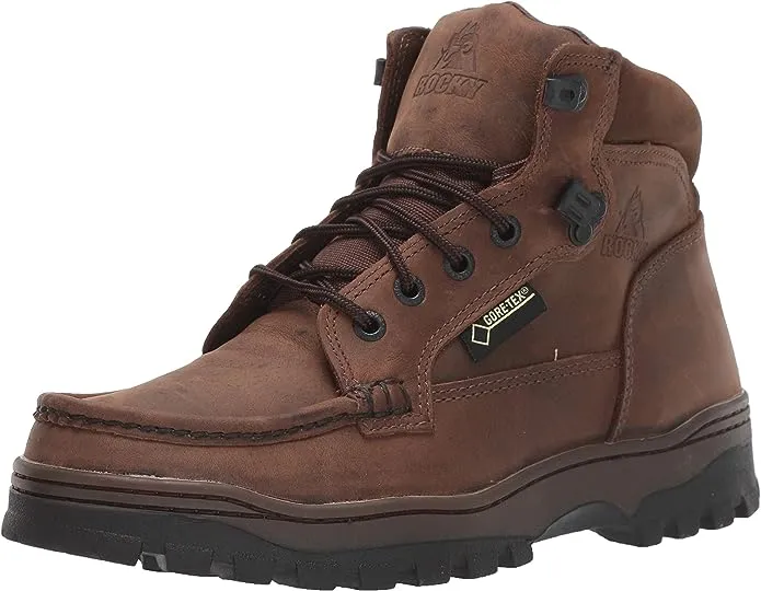 Rocky FQ0008723 Outback GORE-TEX Waterproof Hiker Boot, Men's, Size: 5, Brown