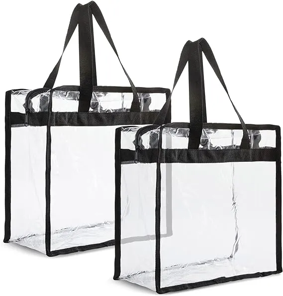 Stadium Approved Clear Tote Bags (2 Pack)